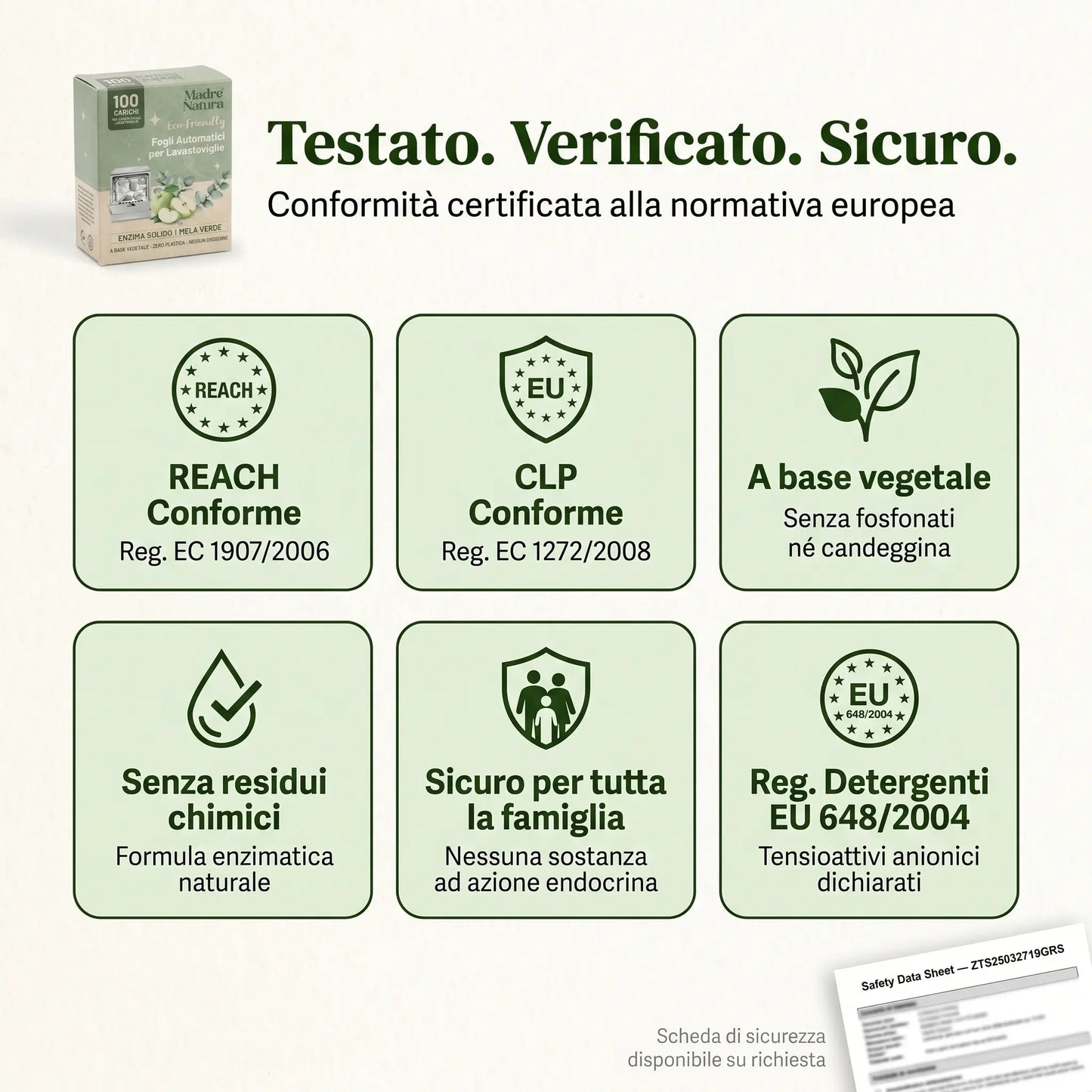 MadreNatura™ | Fogli Detergenti per Lavastoviglie