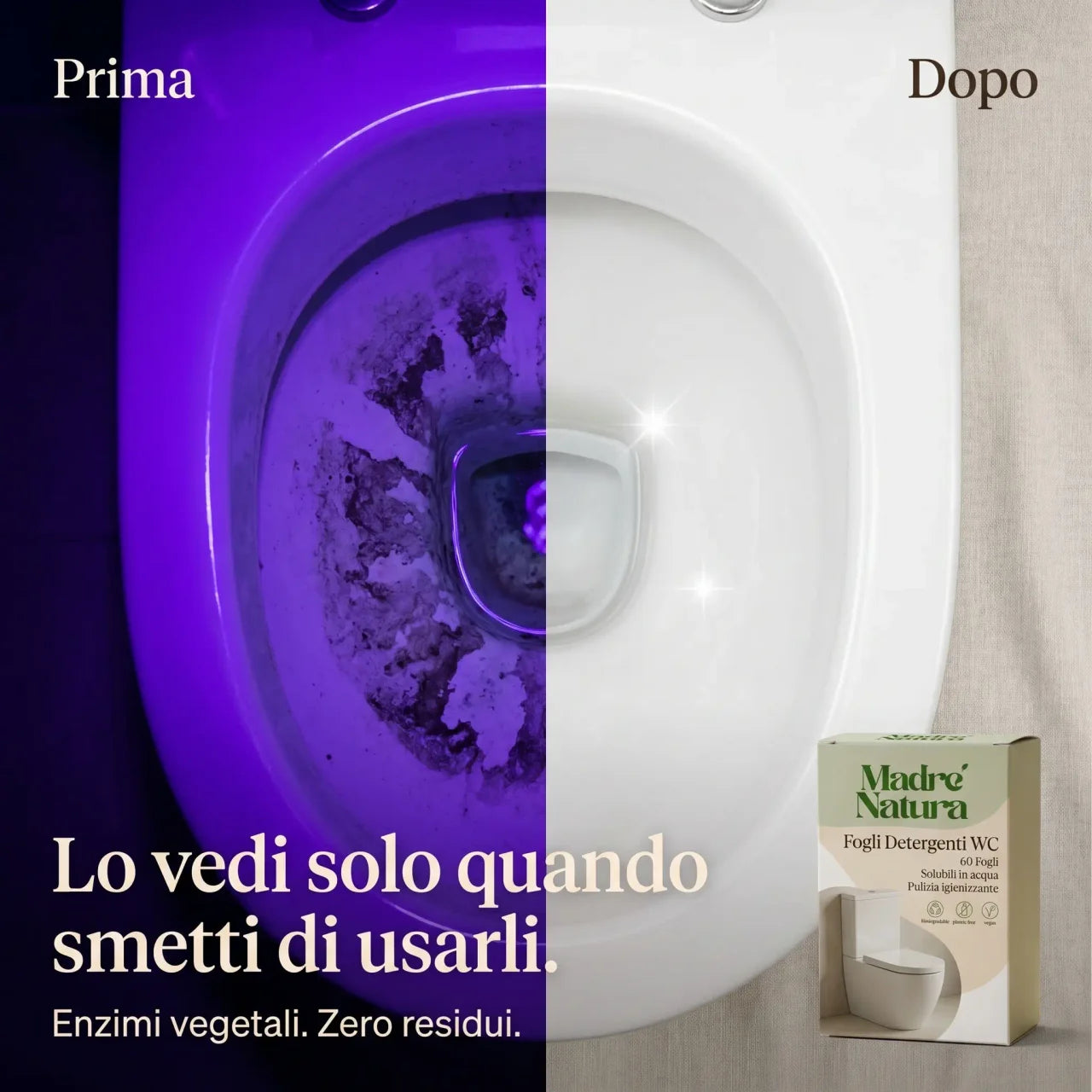 MadreNatura™ | Fogli Detergenti per il WC