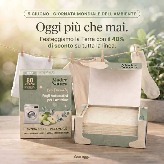 MadreNatura™ | Fogli Detergenti Per Lavatrice
