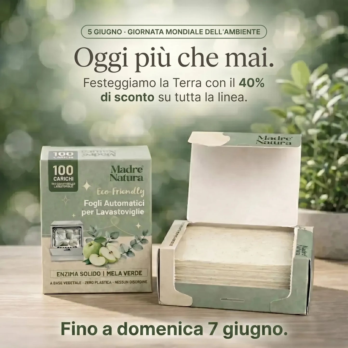 MadreNatura™ | Fogli Detergenti per Lavastoviglie
