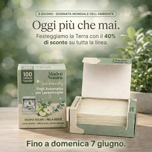 MadreNatura™ | Fogli Detergenti per Lavastoviglie