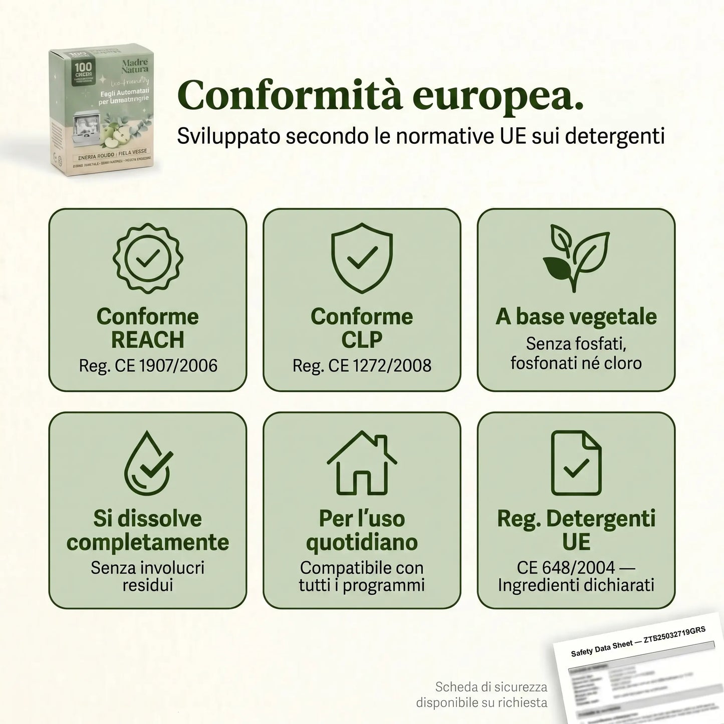 MadreNatura™ | Fogli Detergenti per Lavastoviglie
