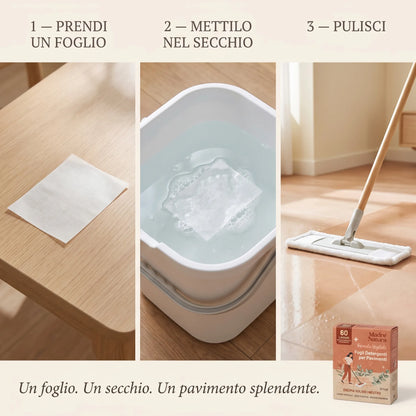 MadreNatura™ | Fogli Detergenti per Pavimenti