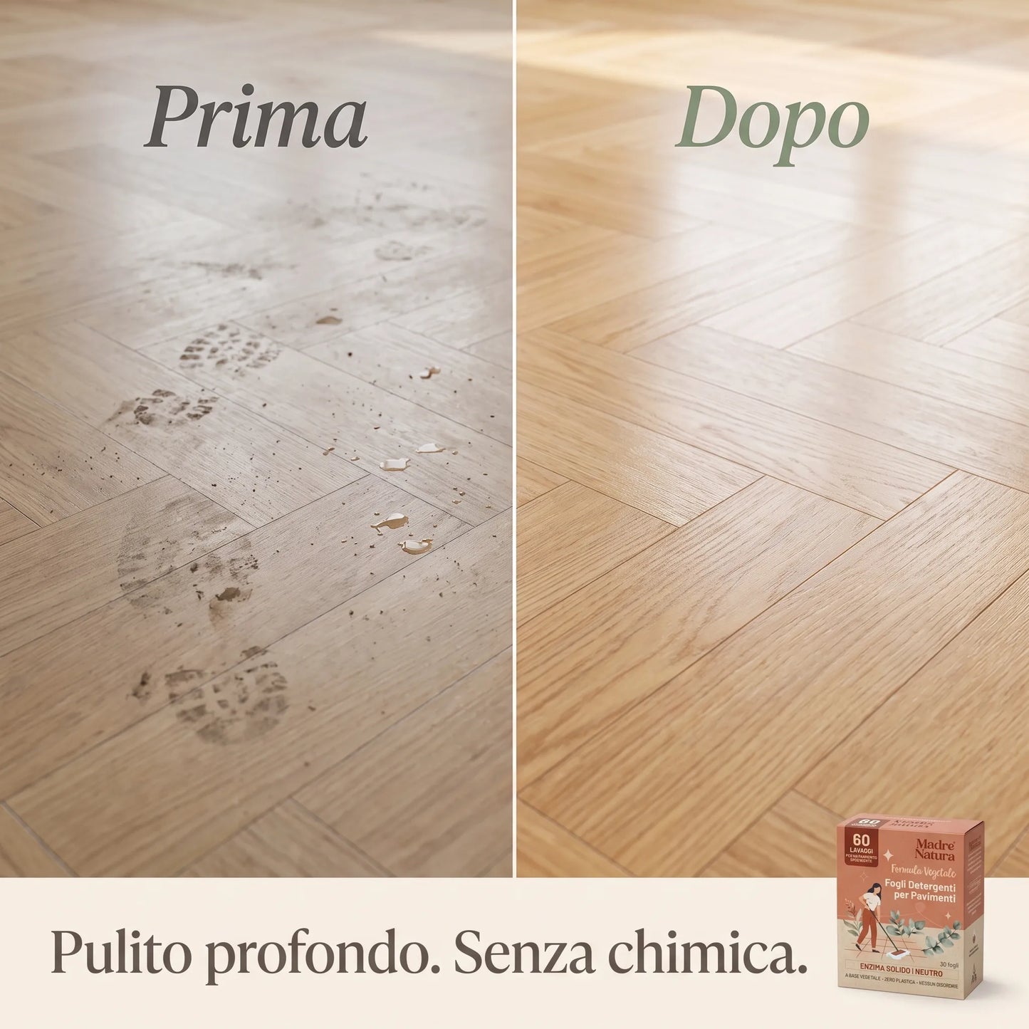 MadreNatura™ | Fogli Detergenti per Pavimenti