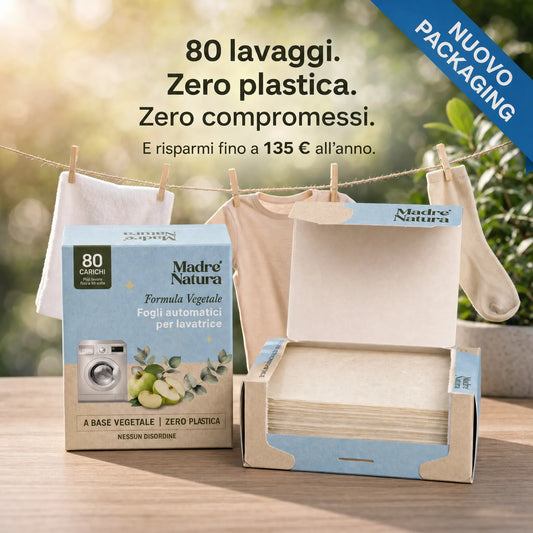 MadreNatura™ | Fogli Detergenti Per Lavatrice