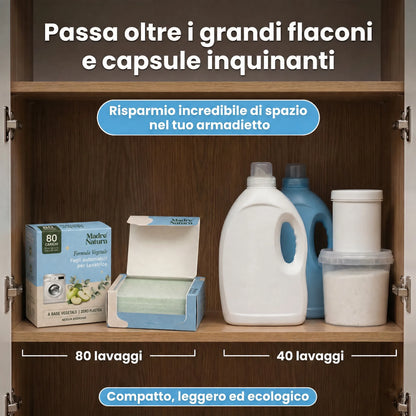 MadreNatura™ | Fogli Detergenti Per Lavatrice