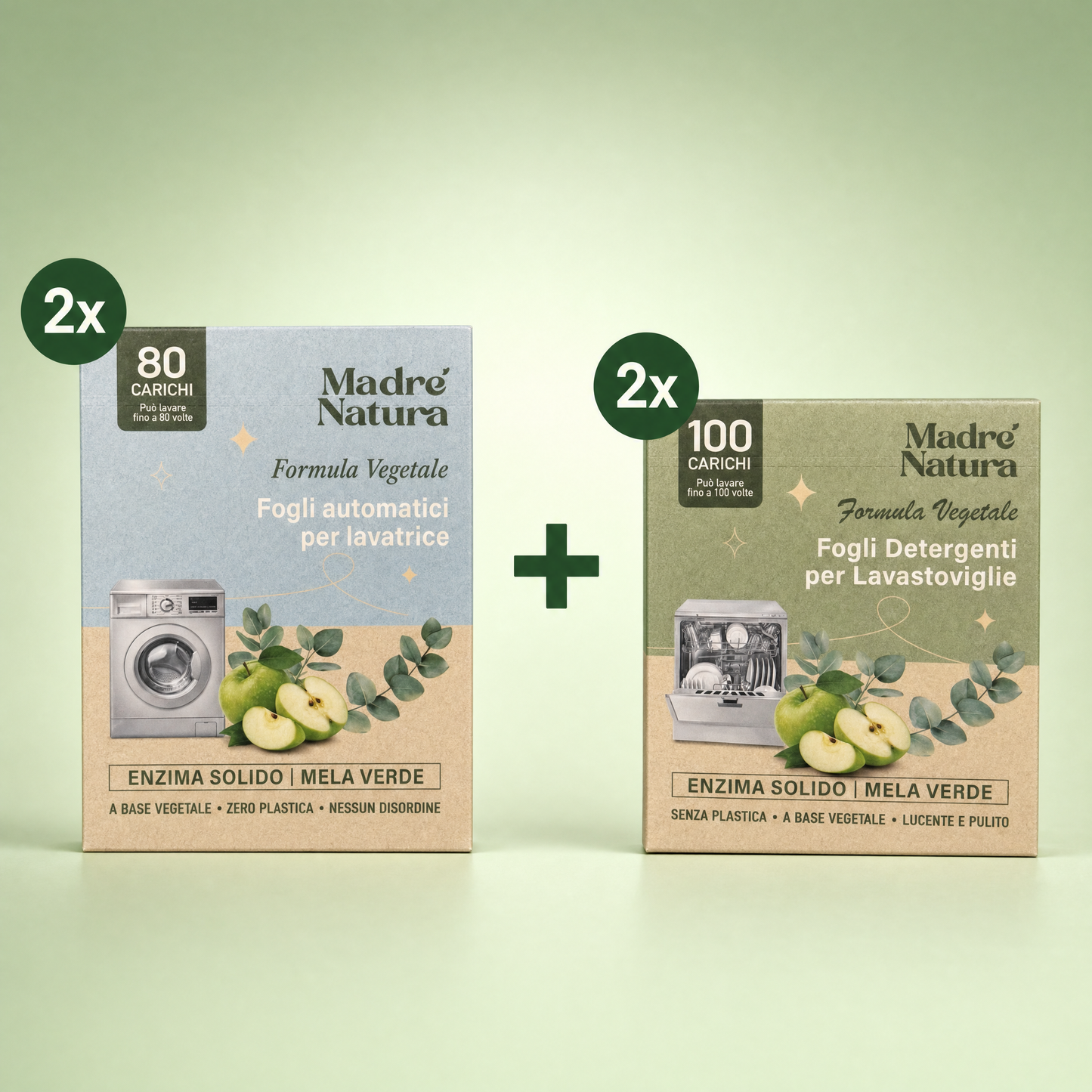 Kit Duo - Fogli Detergenti Vegetali